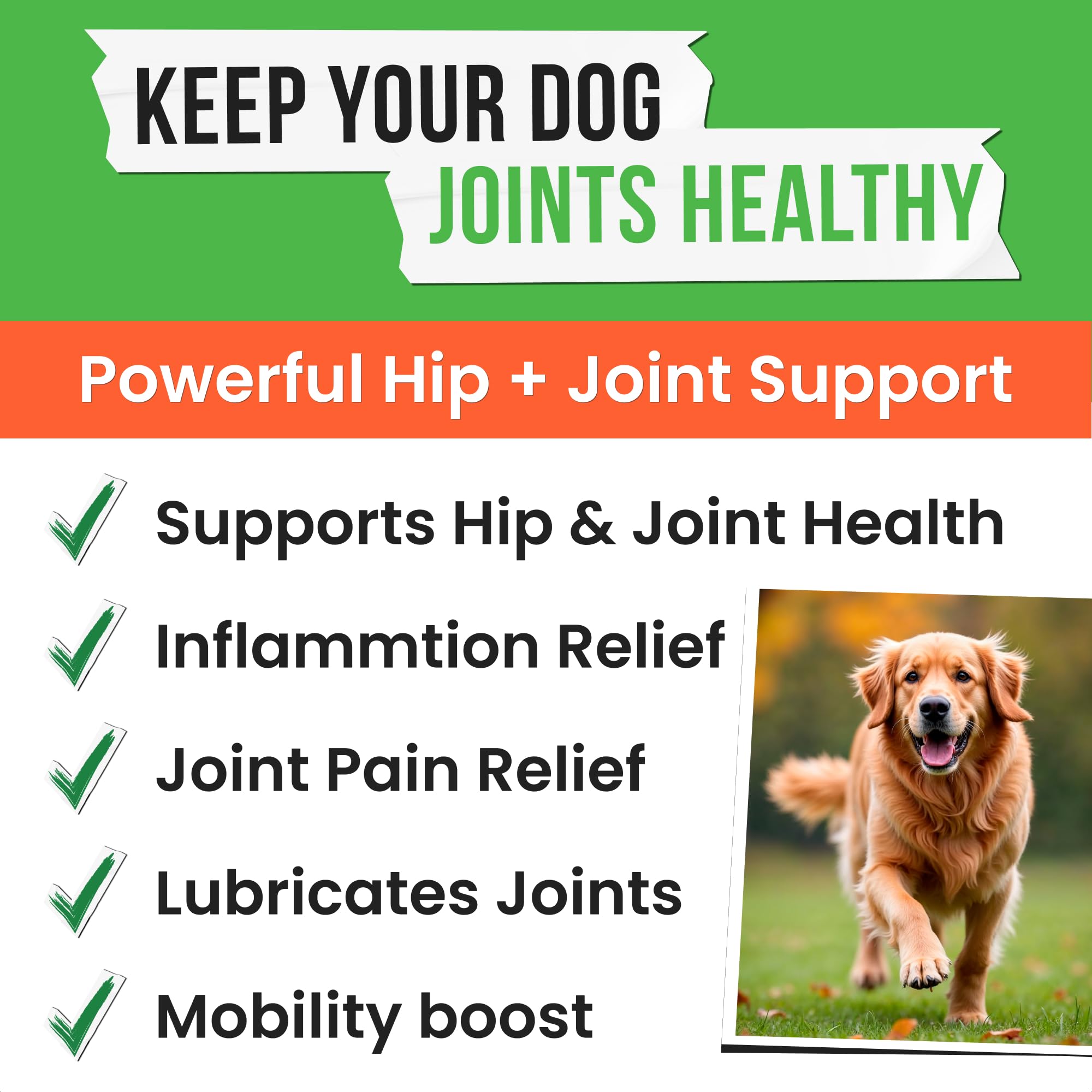 Pawsential chanvre-glucosamine-chondroïtine, soutien articulaire quotidien pour chiens.