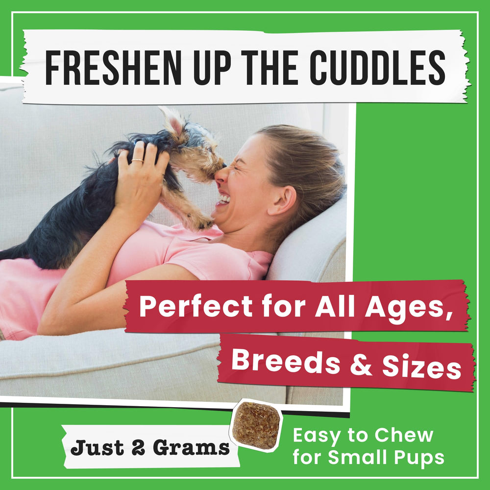 Pawsential No Poo chiens adorent le goût et l’odeur des friandises.
