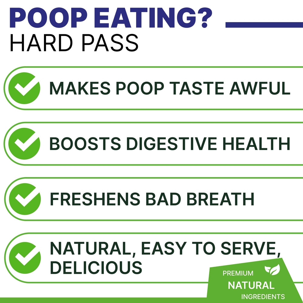 Pawsential No Poo Chews — bouchées de 2 g faciles à donner à tout chien.