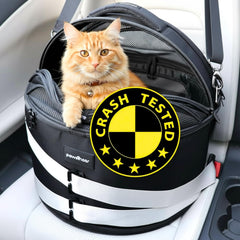 PawsInCar crash-test 25lbs: siège auto sûr pour petits animaux et trajets plus sereins.
