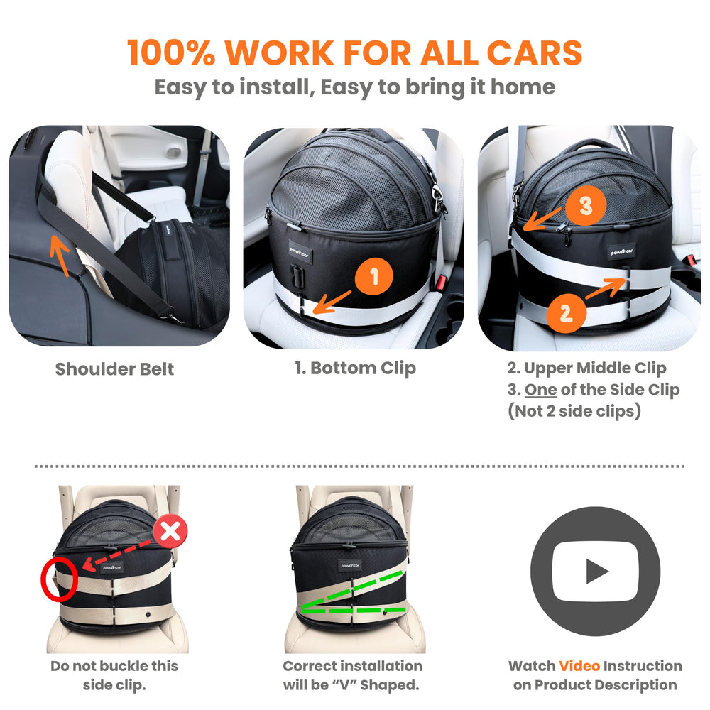 PawsInCar porte-chat-maillage: sécurité douce pour chats, le maillage réduit le stress en trajet.