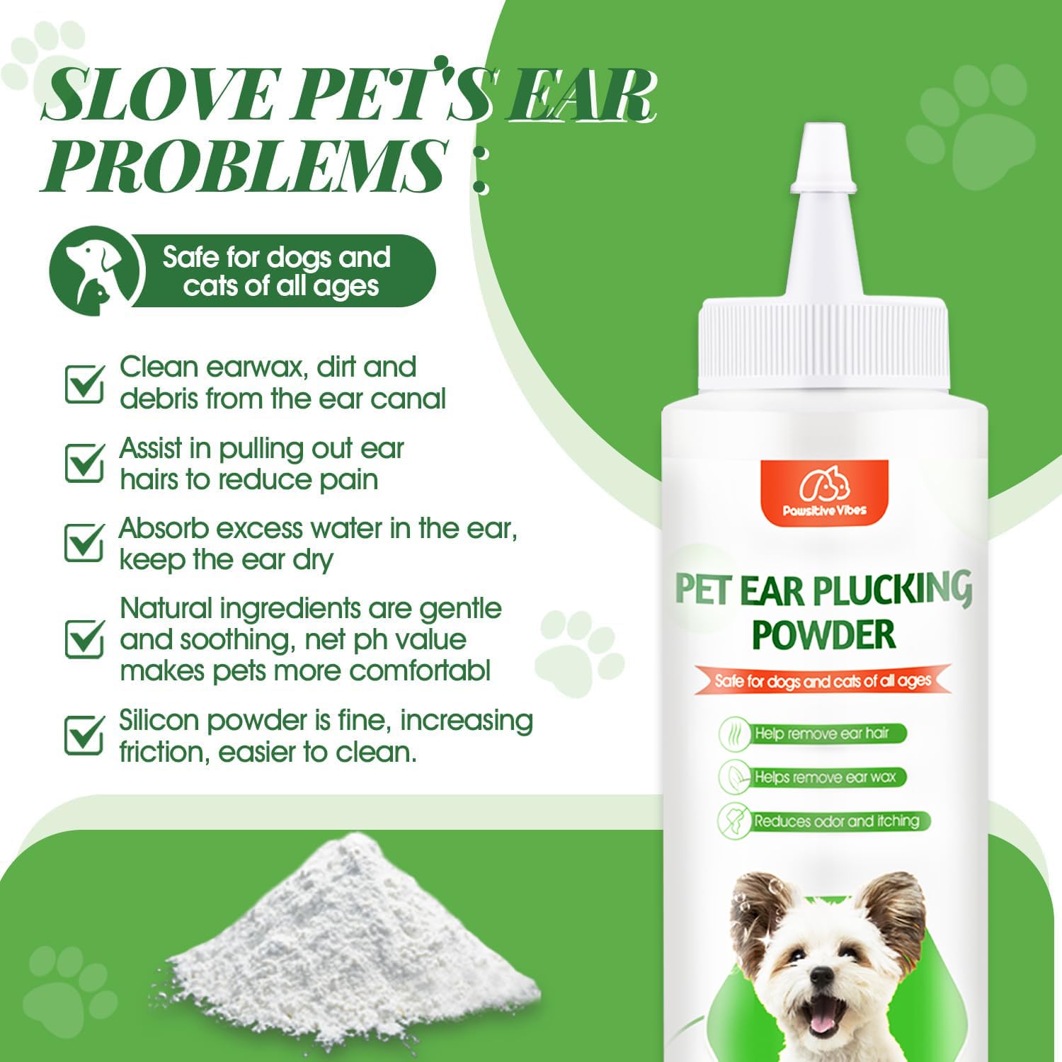 Pawsitive Vibes Nettoyeur Oreilles: outil fiable pour nettoyer les canaux auditifs.
