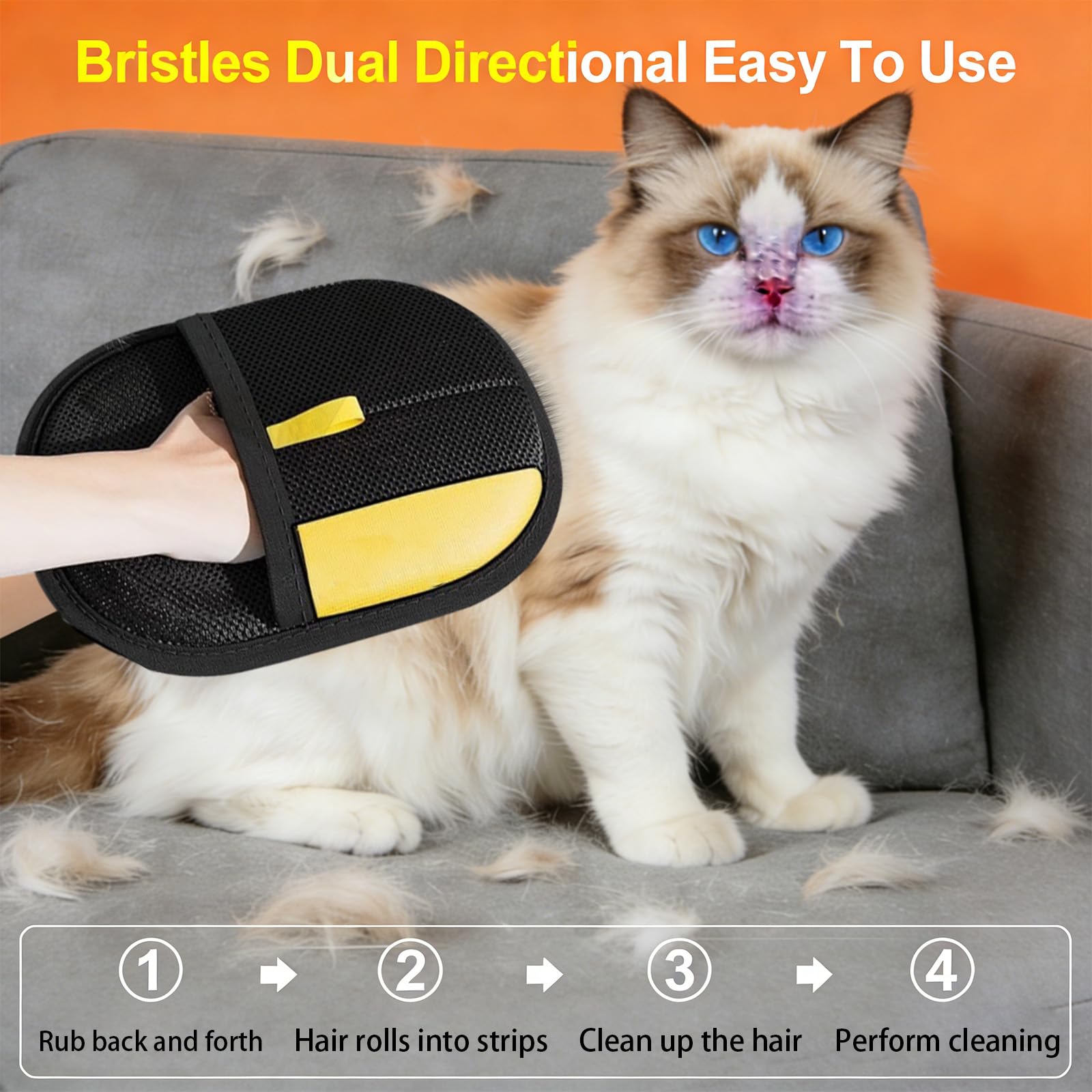Gant pawsnheart double-face, pratique pour utilisation des deux mains sur toutes surfaces