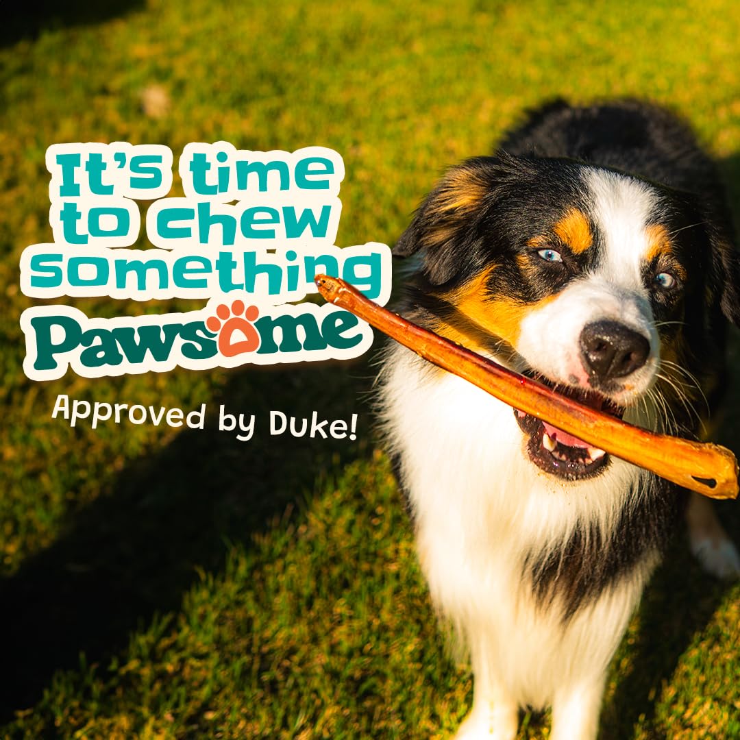 Pawsome Ranch Bully Sticks emballage respectueux de l'environnement, achat responsable.