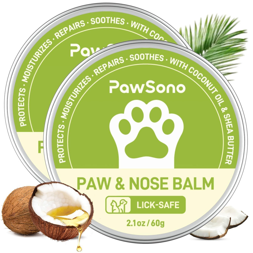 PawSono baume-pattes-nez-60ml: hydratation douce et sécurité lors du léchage.