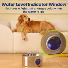 PAWSPIK bec-eau-incline-reglable, flux d'eau adapté à chaque chien.