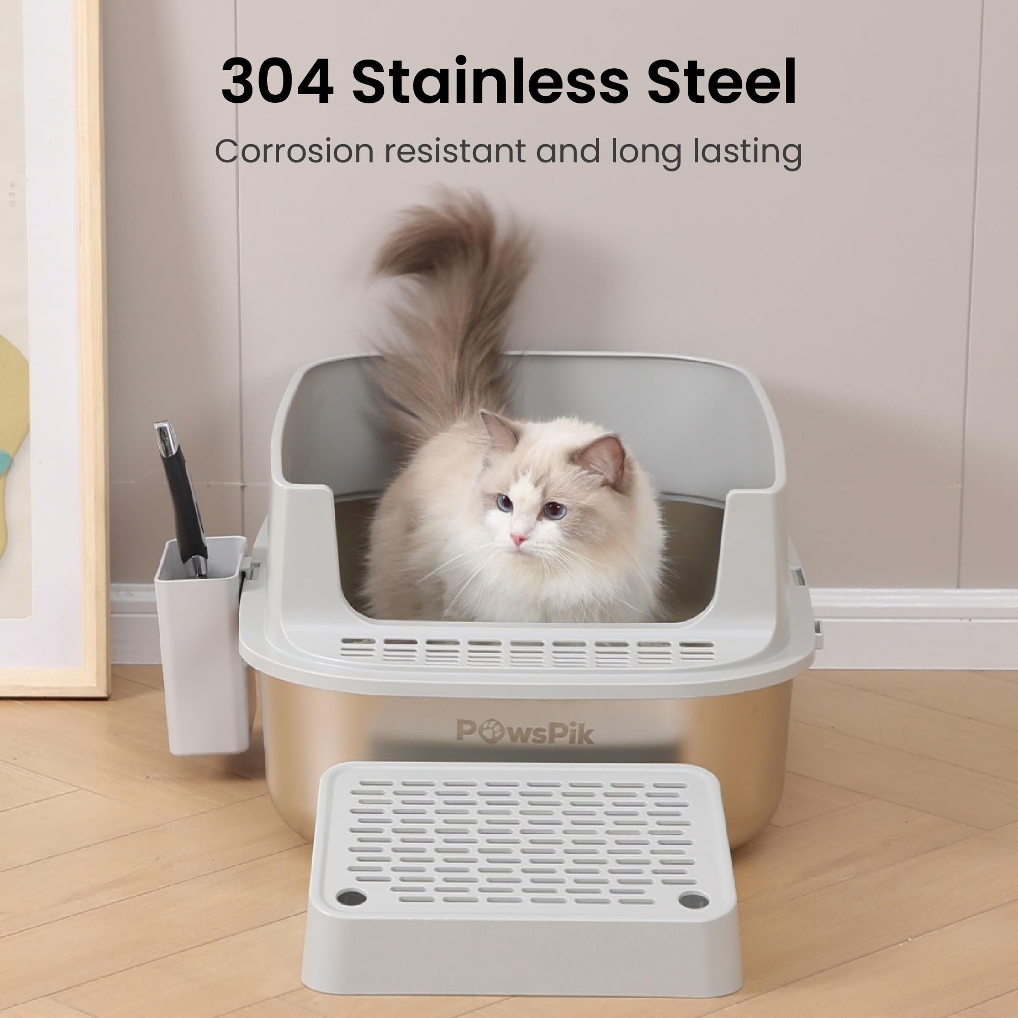 PAWSPIK grand volume: 37 litres pour de longues périodes entre nettoyages.
