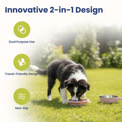 PAWSPIK PawsPik base en acier inox 18/8, robuste pour les repas en extérieur.