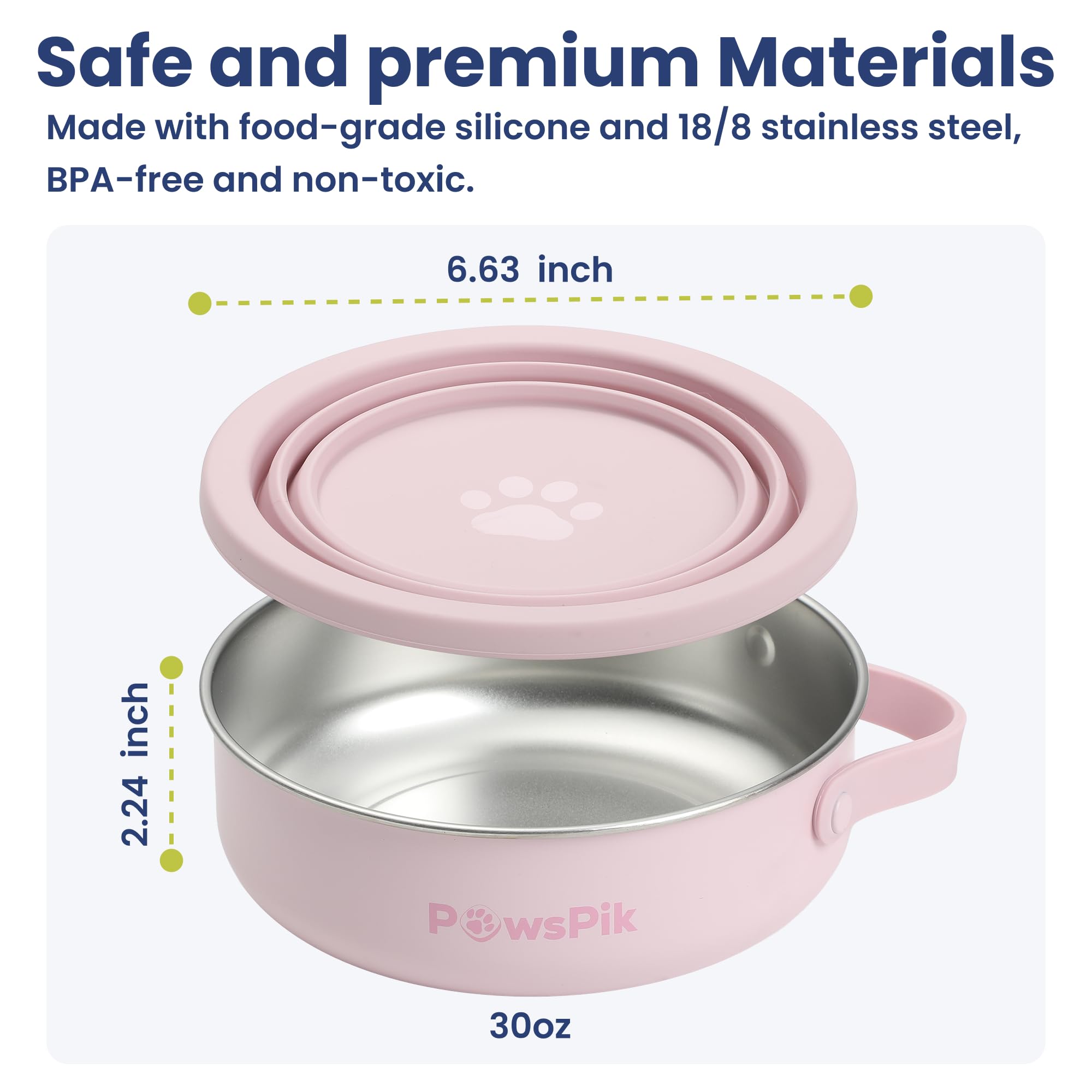 PAWSPIK PawsPik bol couleur rose cerisier ajoute une touche pratique et chic.