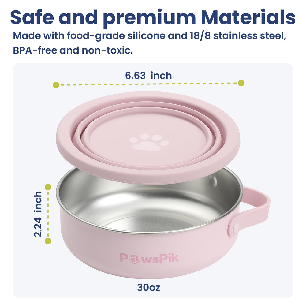 PAWSPIK PawsPik bol couleur rose cerisier ajoute une touche pratique et chic.