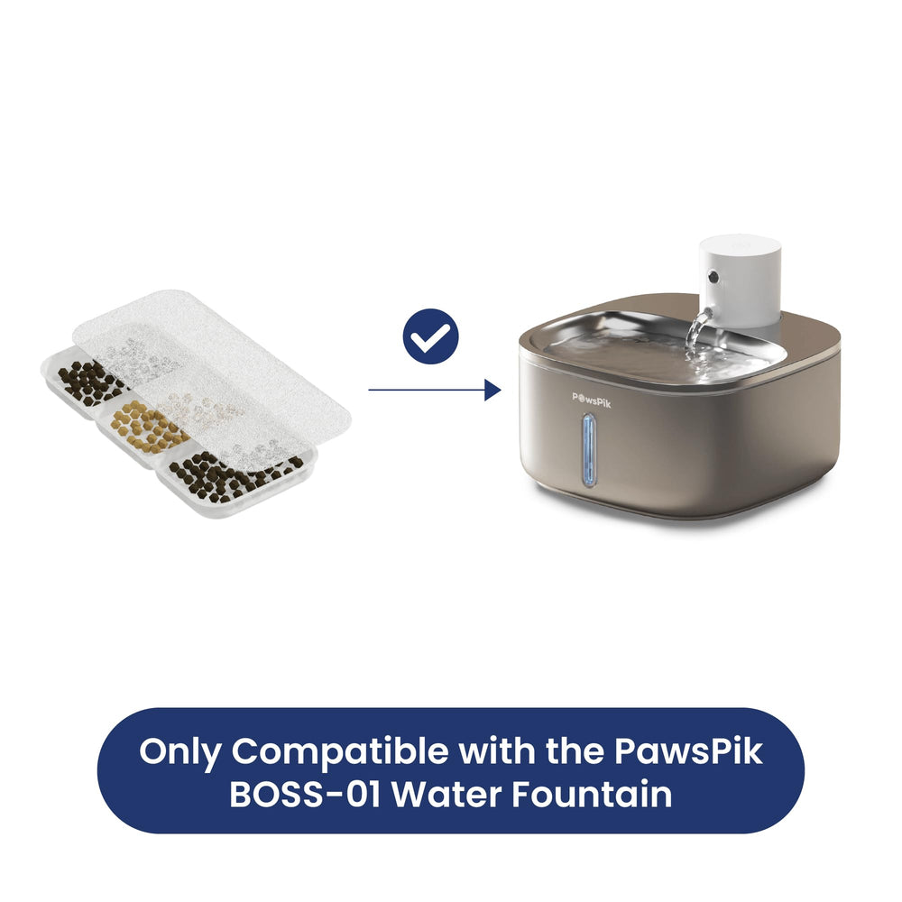 PAWSPIK élimine les odeurs dans la fontaine BOSS-01