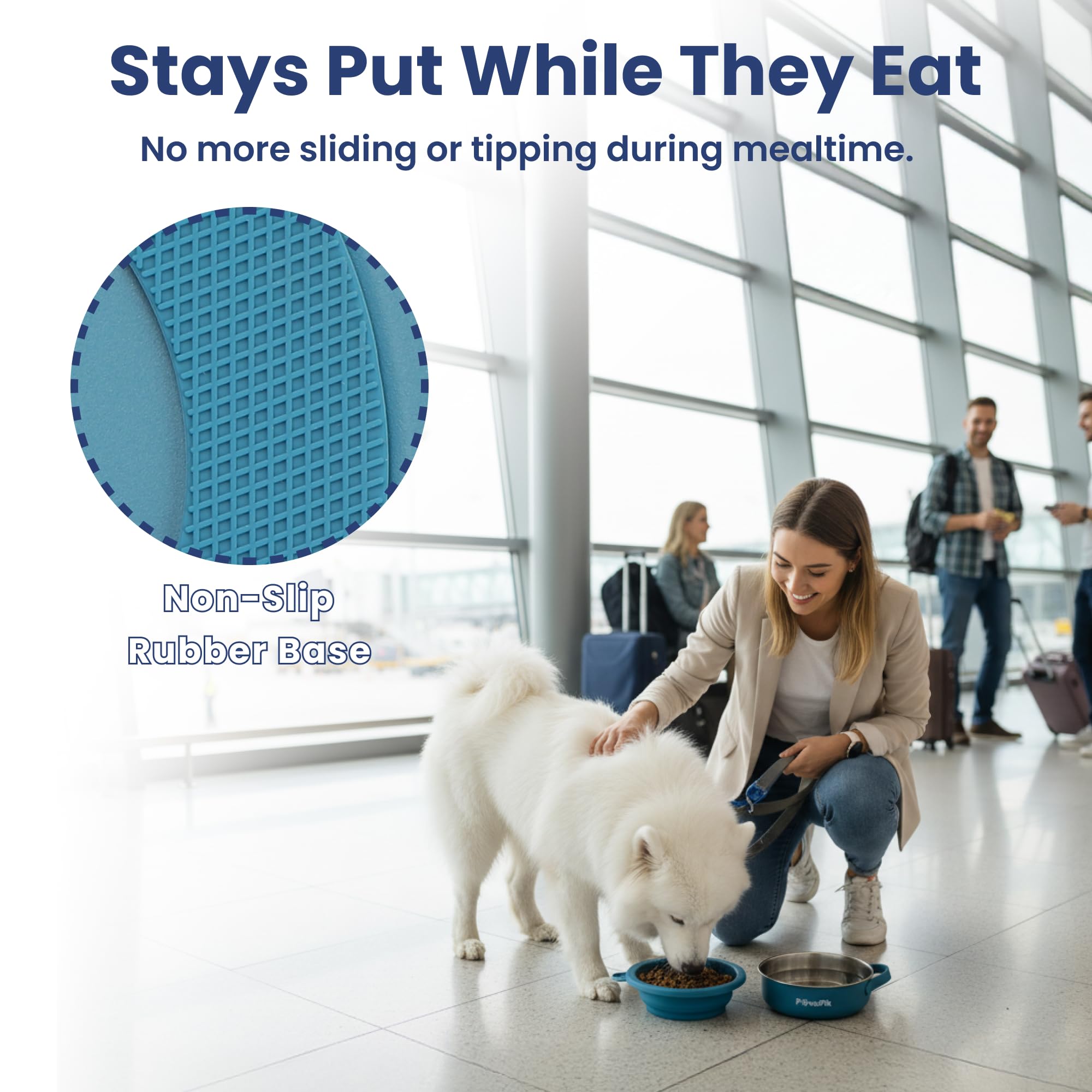 PAWSPIK anse silicone antide rapante, transport et service sans effort.