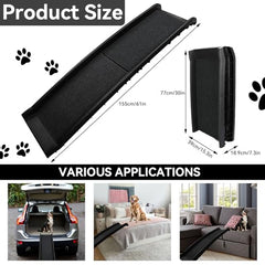 PawStep 51006 rampe avec bordures elevées pour un maintien sûr.