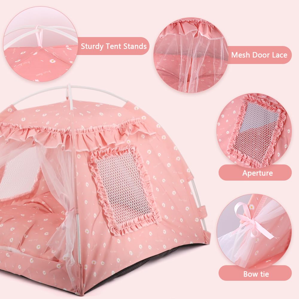 Pawstrip matelas double-face rose, chaleur en hiver et fraîcheur au printemps.