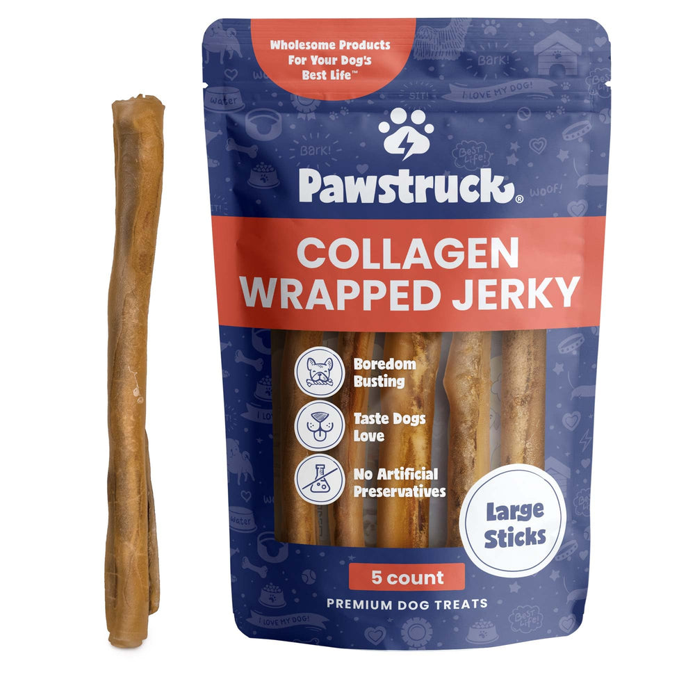 Pawstruck 2-en-1 baton grand: récompense naturelle et enrichissement mental.
