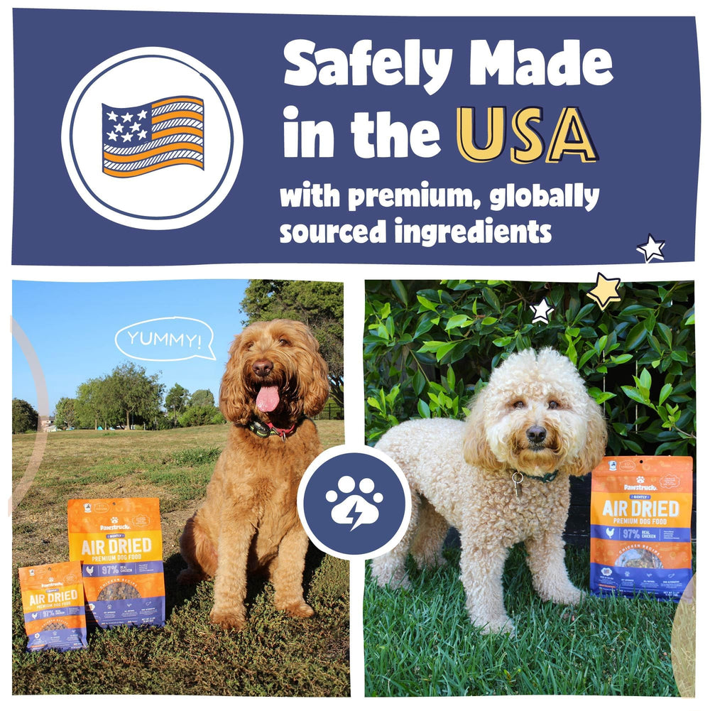 Pawstruck alimentation air seche poulet usine USA sans céréales