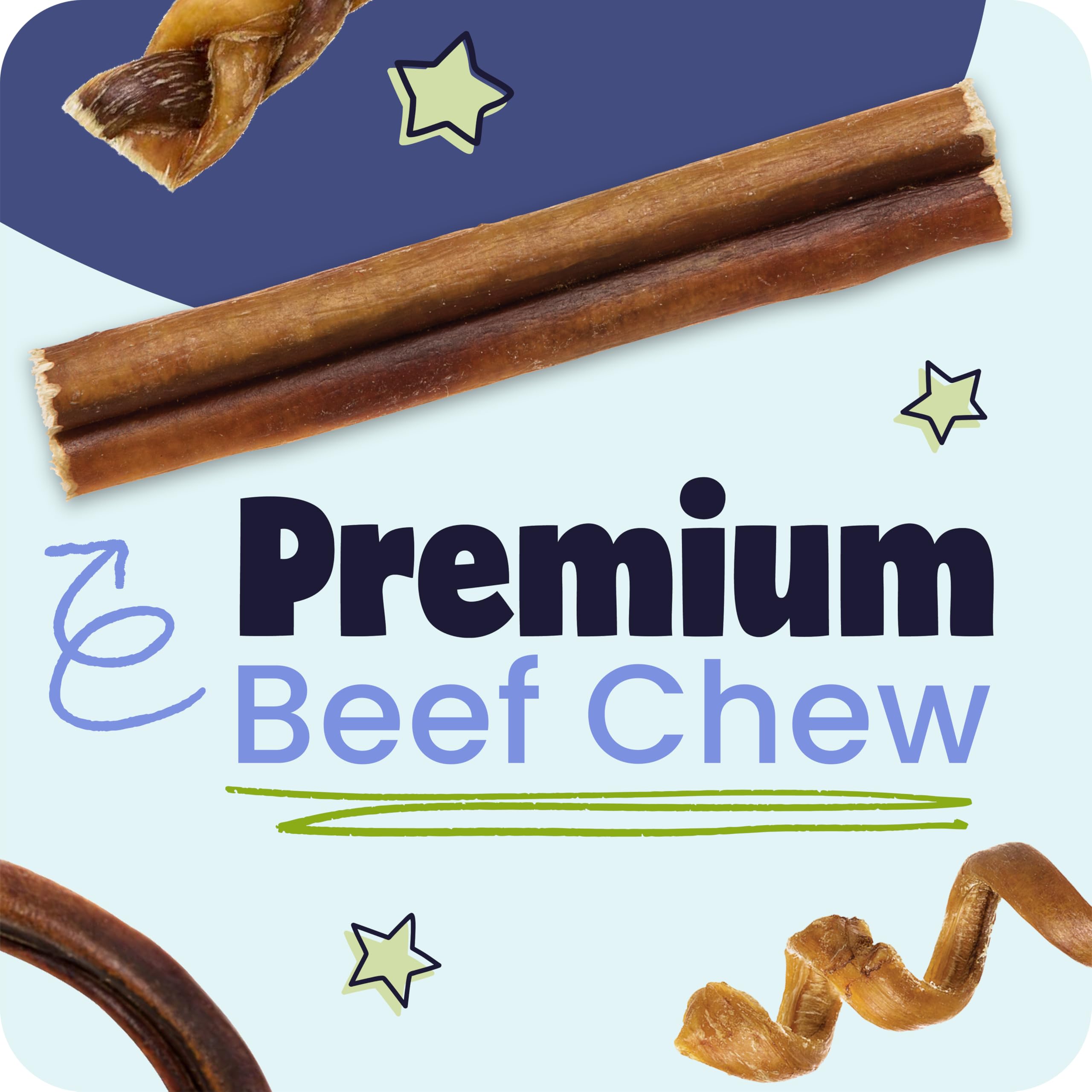 Pawstruck bâtonnets pizzle boeuf 12 pouces sans additifs – pureté naturelle.