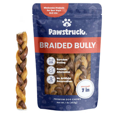 Pawstruck batons bully 7 tresses packshot – friandise naturelle et durable pour chiens