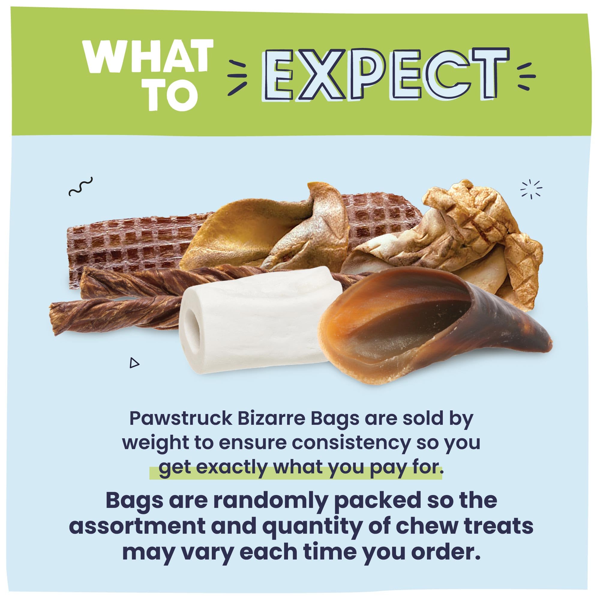 Pawstruck assortiment friandises, variété sûre et appétissante