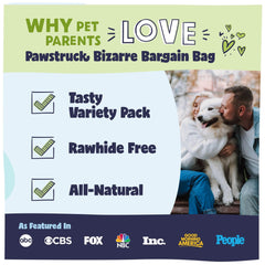 Pawstruck os naturel, alternative sans cuir pour mordiller sainement