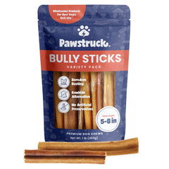 Pawstruck bâtonnets boeuf pur dans sac 1 livre, récompense durable pour chien.
