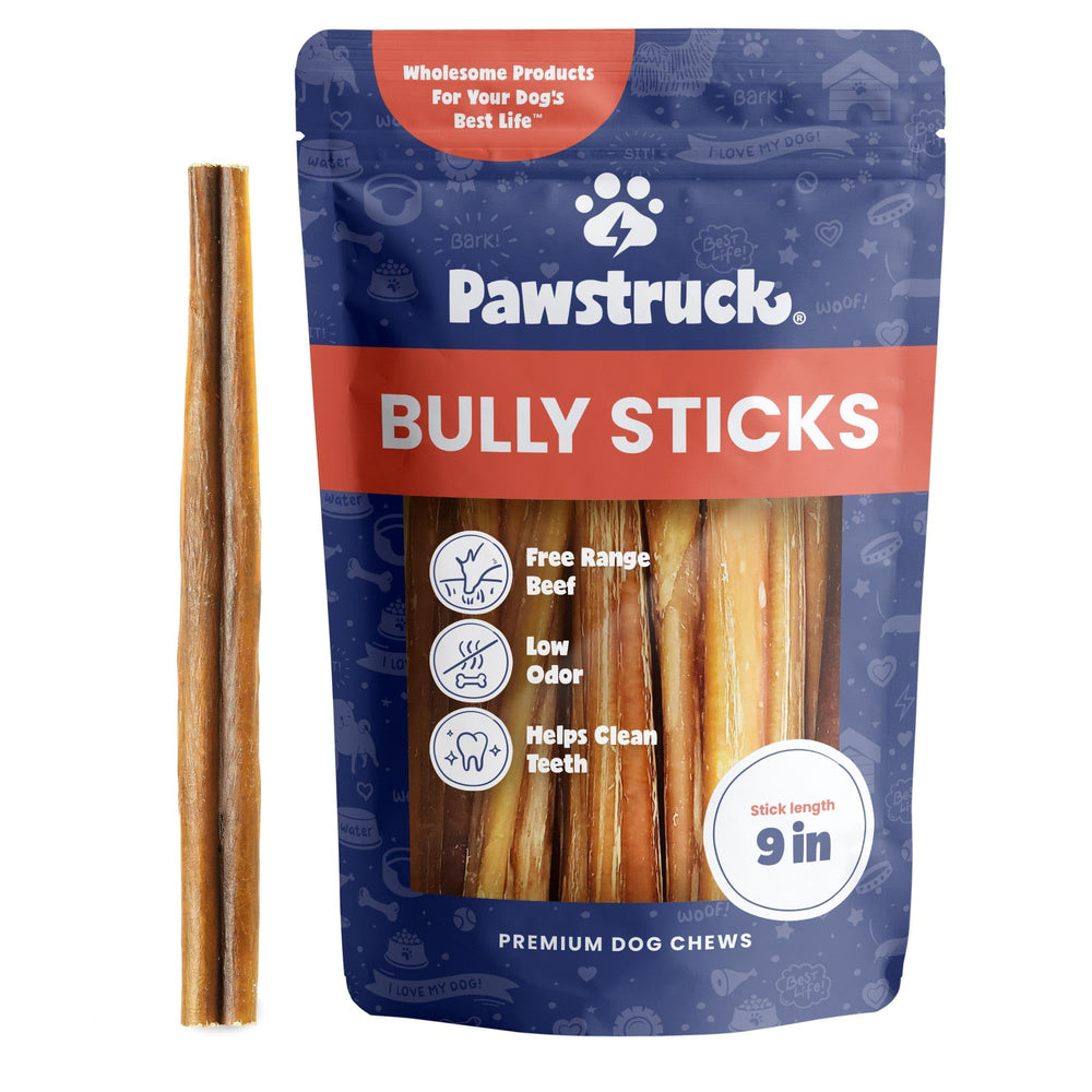 Pawstruck tiges de boeuf 9 pouces pour une mastication prolongée.