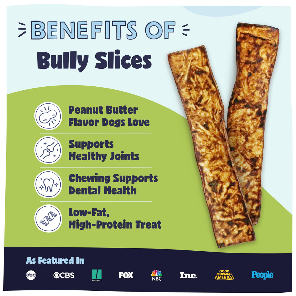 Pawstruck Bully Slices texture masticatoire aidant au nettoyage dentaire
