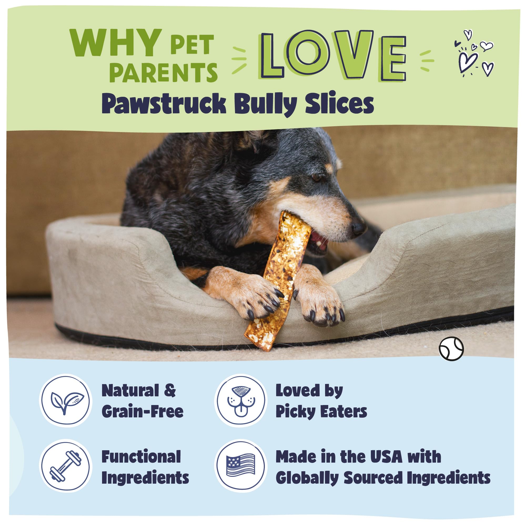 Pawstruck Bully Slices tranches fines digestibles pour chiens