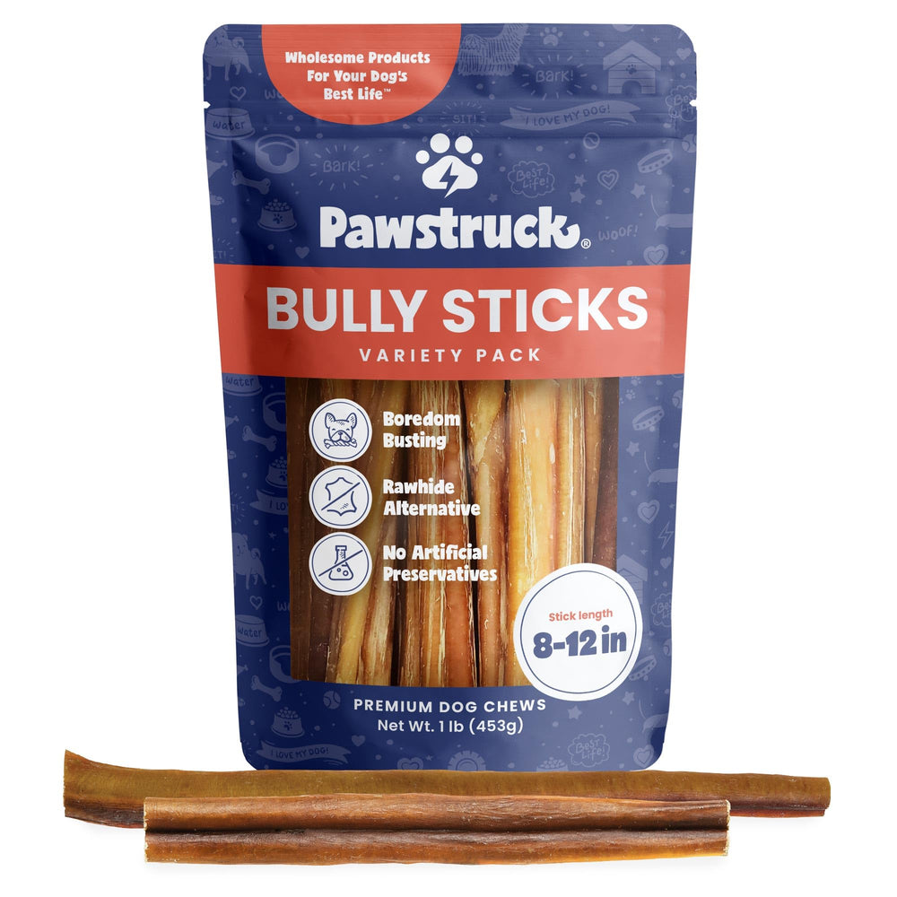 Pawstruck Bâtonnets Bully emballage boeuf 100% sans additifs pour chien.