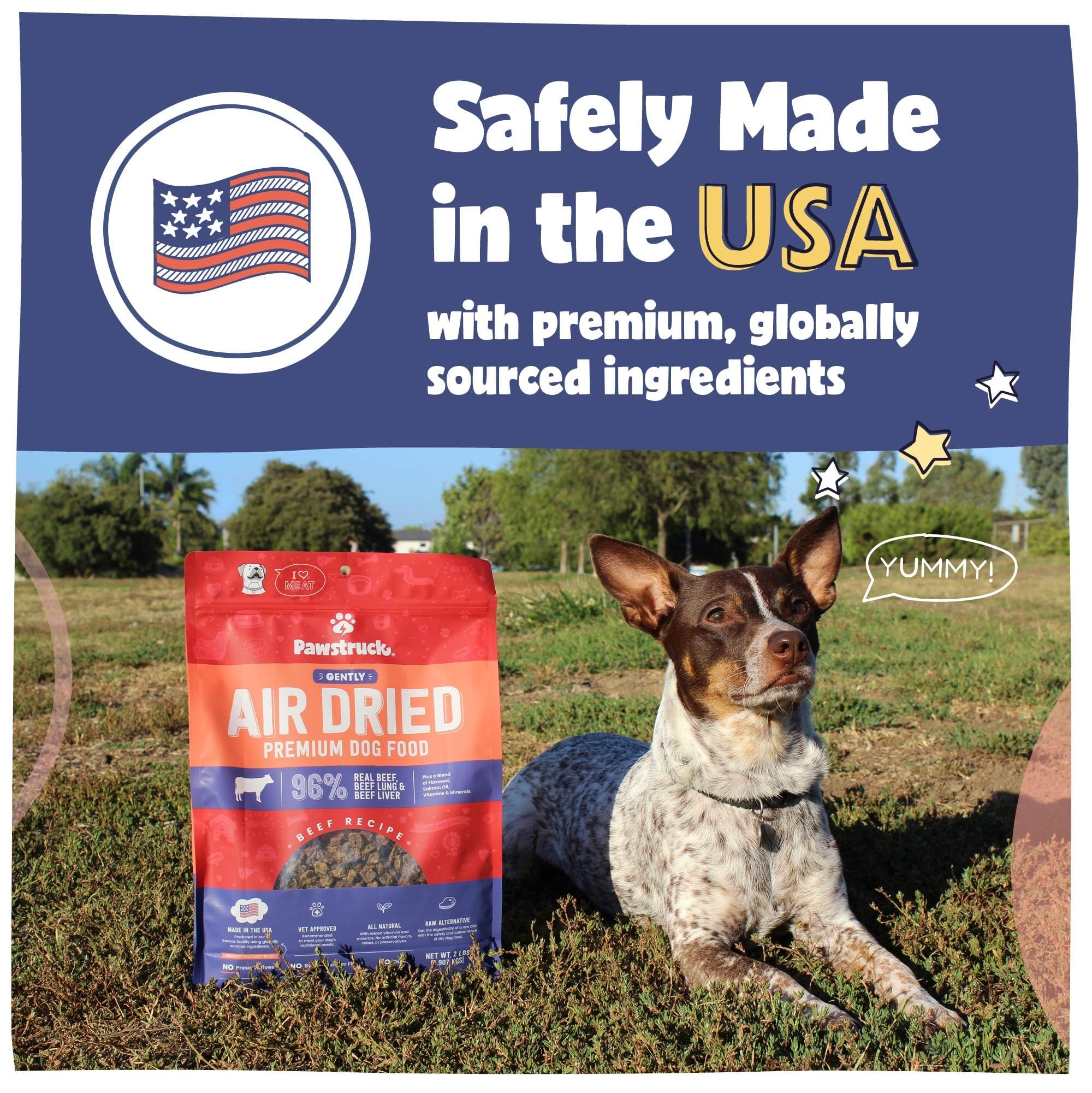 Pawstruck fabriqué aux États‑Unis, contrôle de qualité et traçabilité.