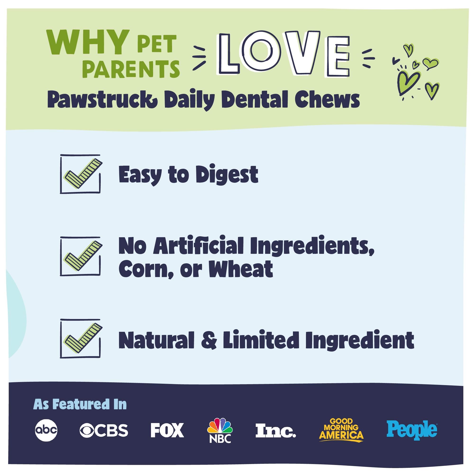 Ingrédients cumin et persil Pawstruck, arômes naturels pour stimuler la mastication.