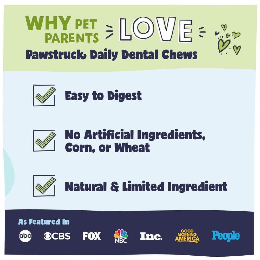 Ingrédients cumin et persil Pawstruck, arômes naturels pour stimuler la mastication.