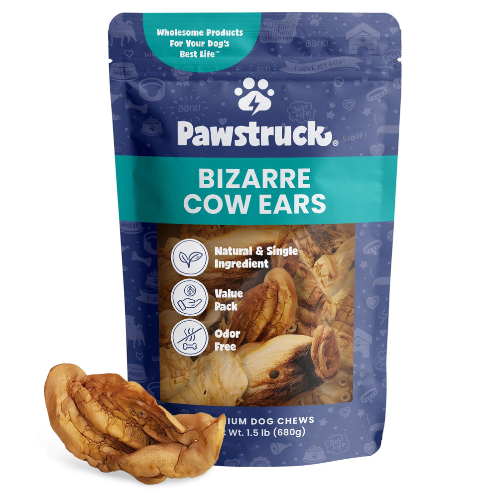 Pawstruck – Oreilles de vache bizarres : sachet varié pour chiens actifs
