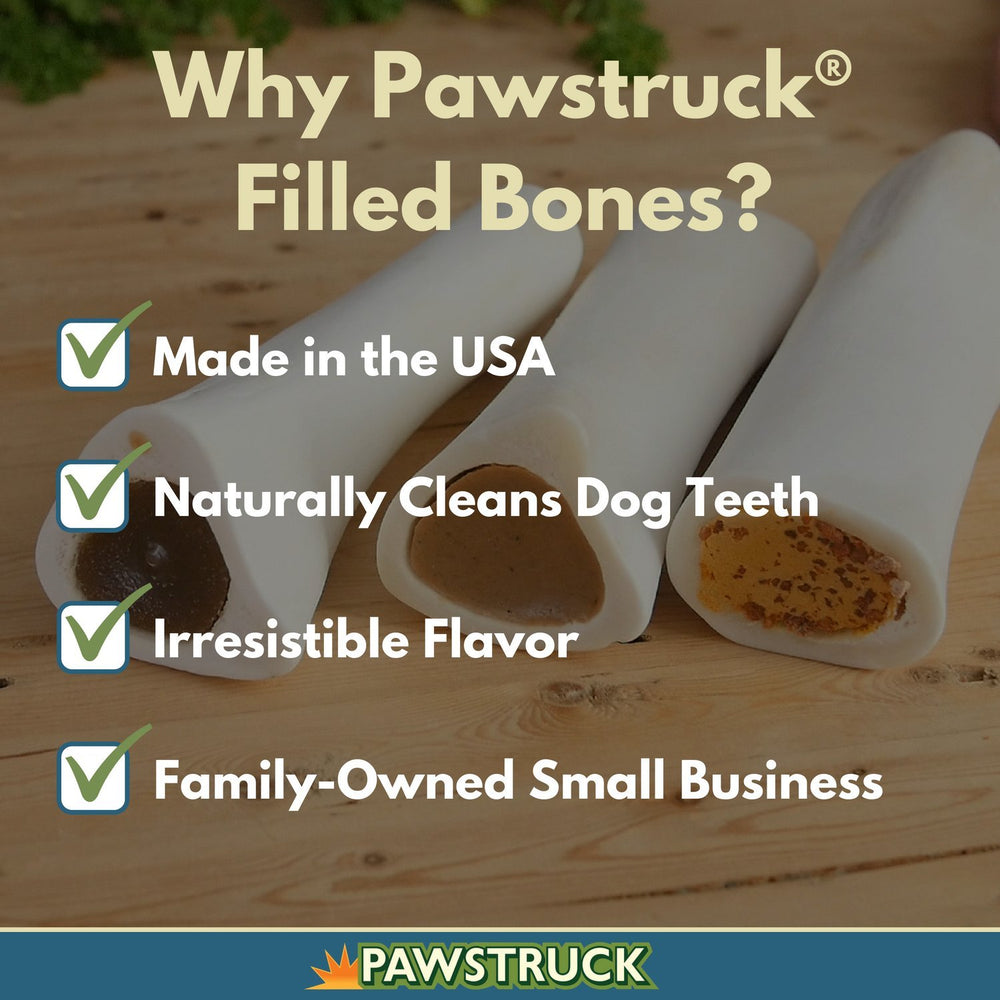 Pawstruck os remplis fromage et bacon, 3 pouces, goût savoureux et stimulant