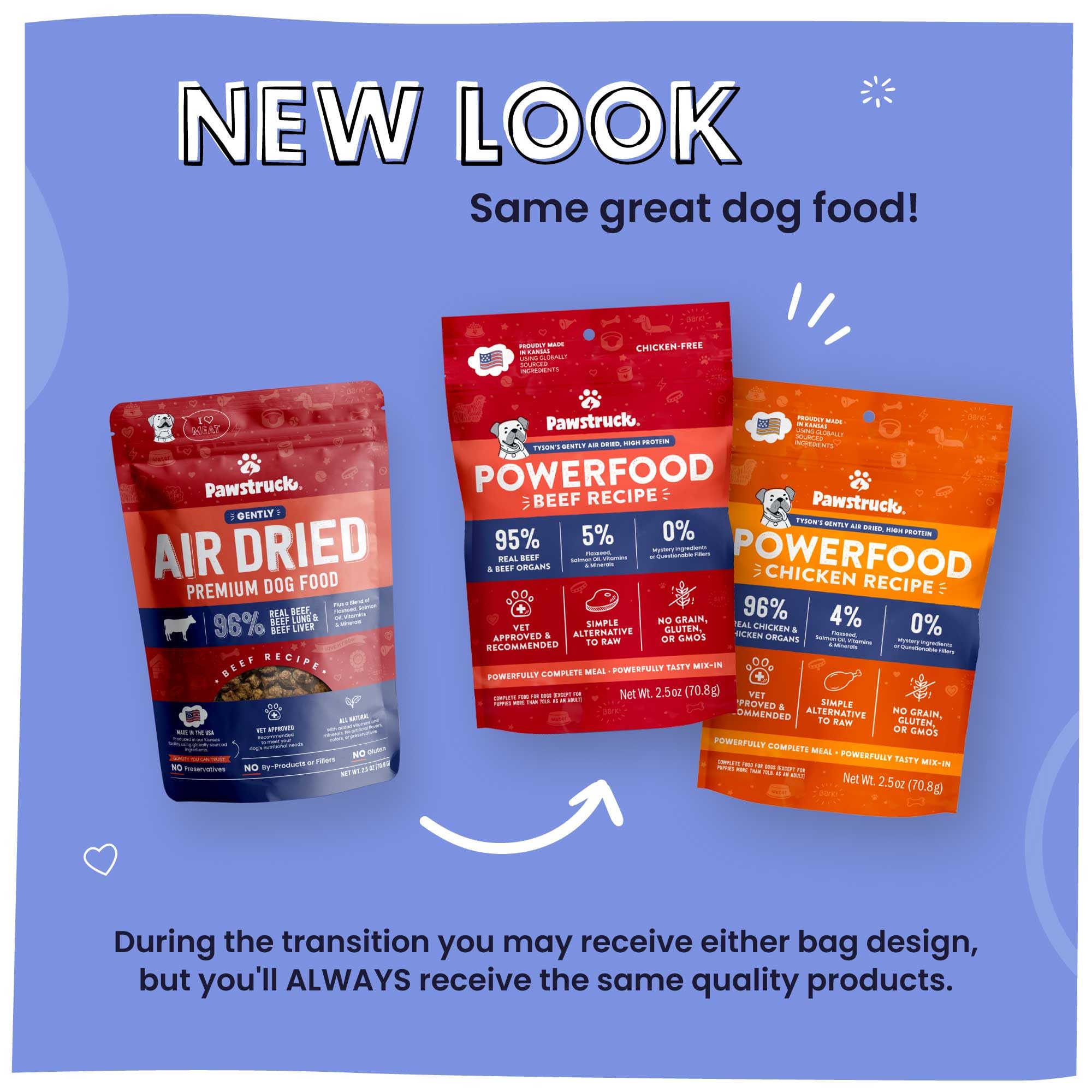 Pawstruck protéine unique boeuf, idéal pour chiens sensibles et gourmands.