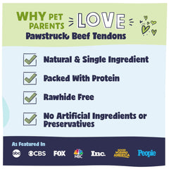 Pawstruck Tendon de Boeuf Sans Additifs, option pure et saine.