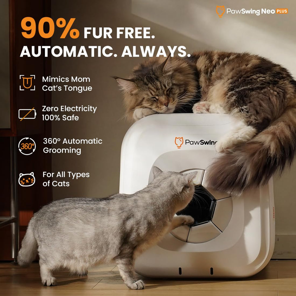 PawSwing, têtes en silicone douces, massage apaisant pour le chat.