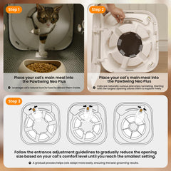 PawSwing design allongé, adapté aux grands chats et foyers multi-pattes.