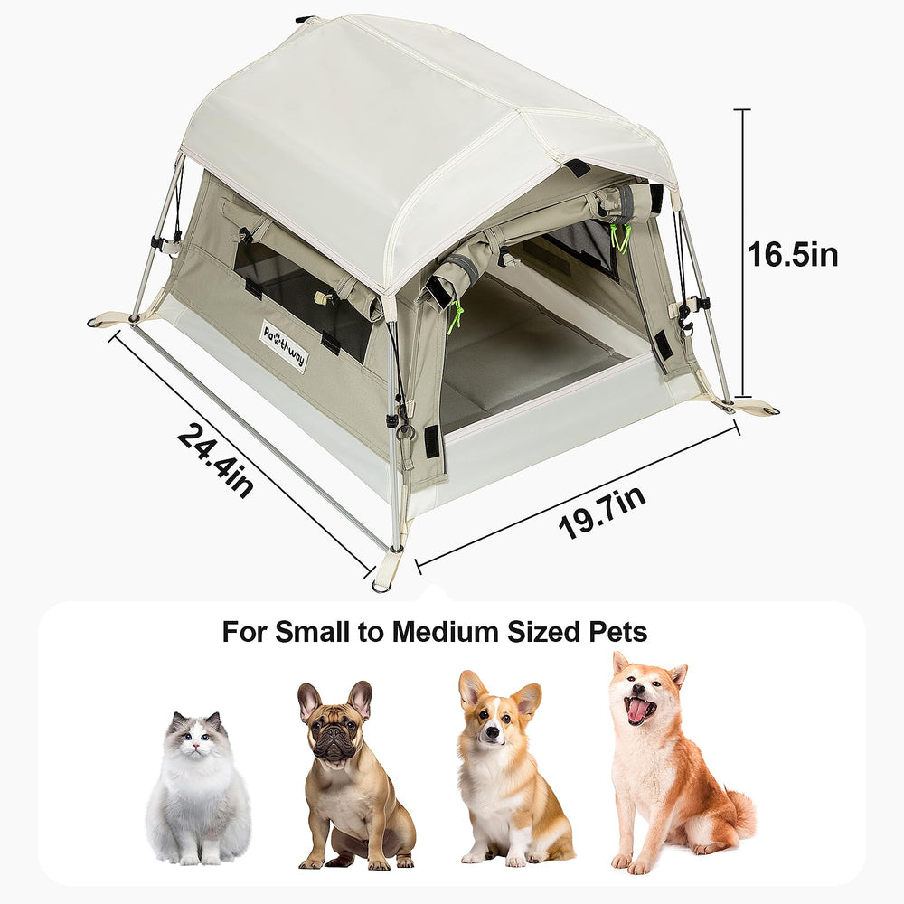 Pawthway Tente extérieur transportable, idéale pour camping et jardin.