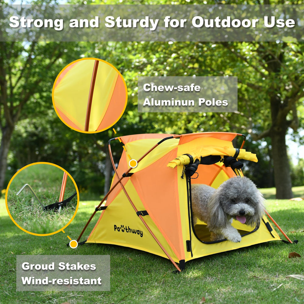 Pawthway Tente-chien-fenetre-arriere-maillee: circulation d'air amelioree