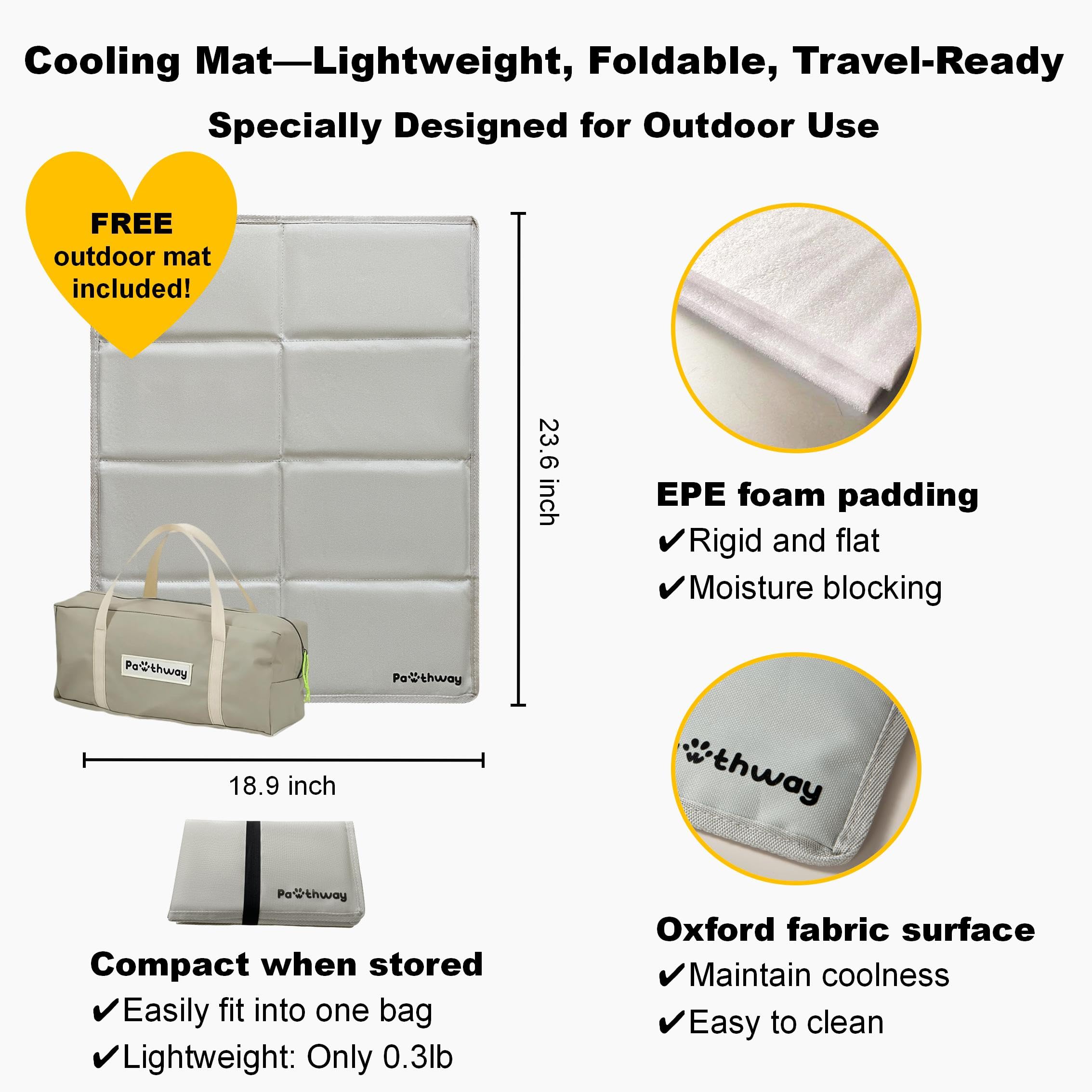 Pawthway Tente portable et pliante, facile à transporter en voyage.