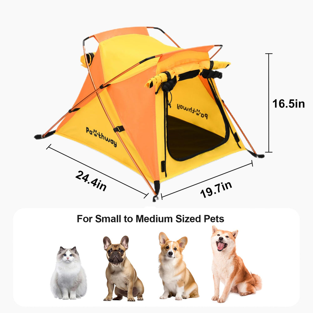 Pawthway Tente-chien-utilisation-camping-plage: ideale pour les activites en plein air