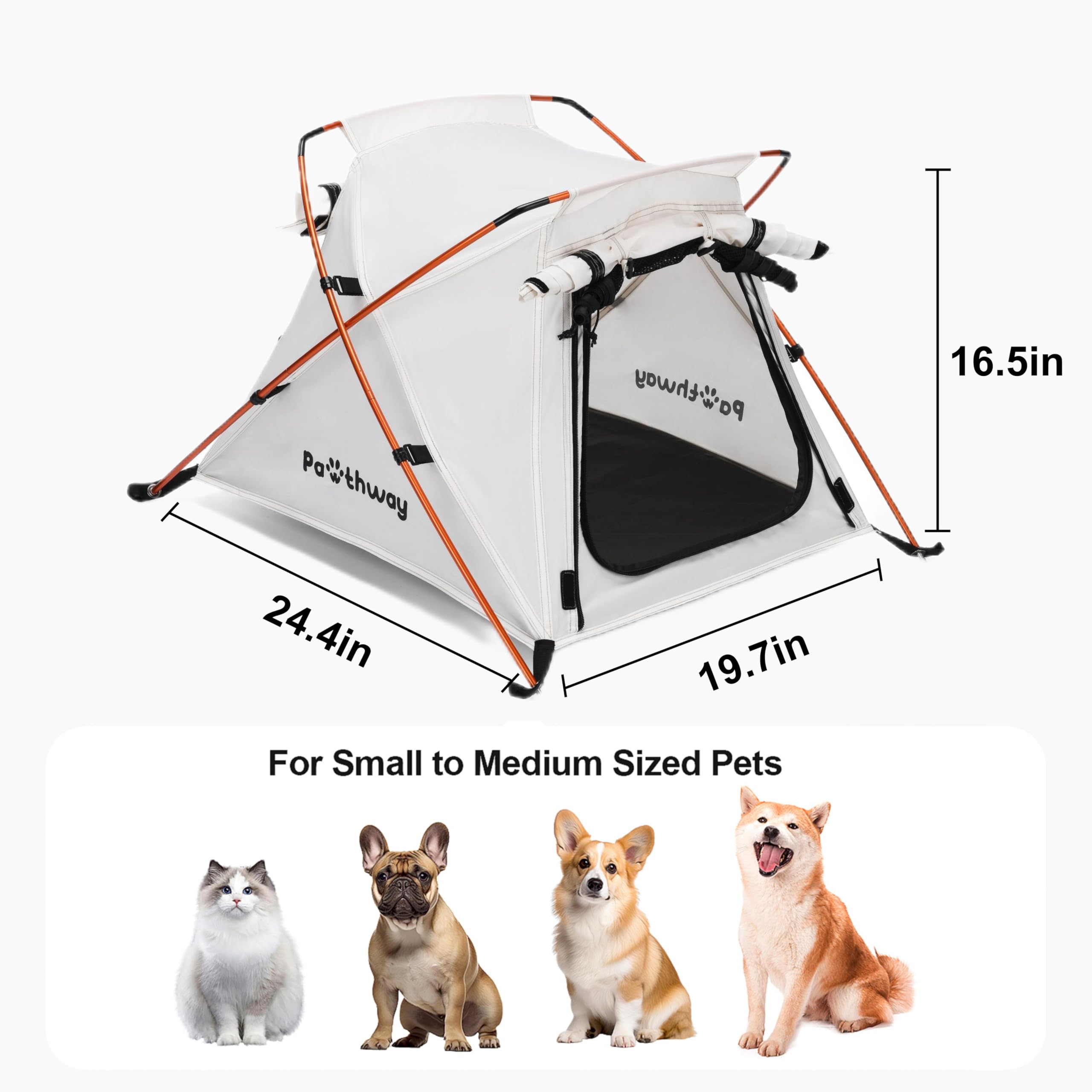 Pawthway Tente impermeable-tissu-oxford, protection contre l'eau et intempéries.