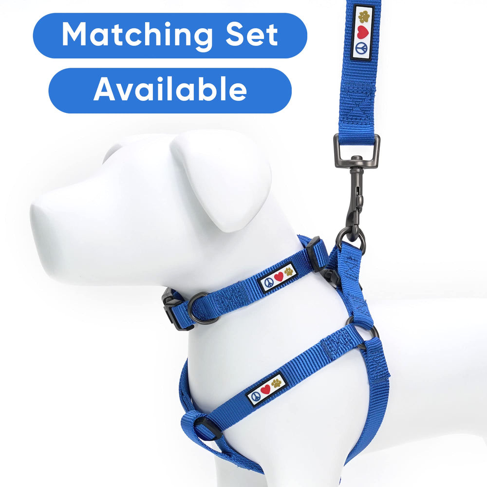 Pawtitas Harnais bleu, confort et sécurité lors des promenades.