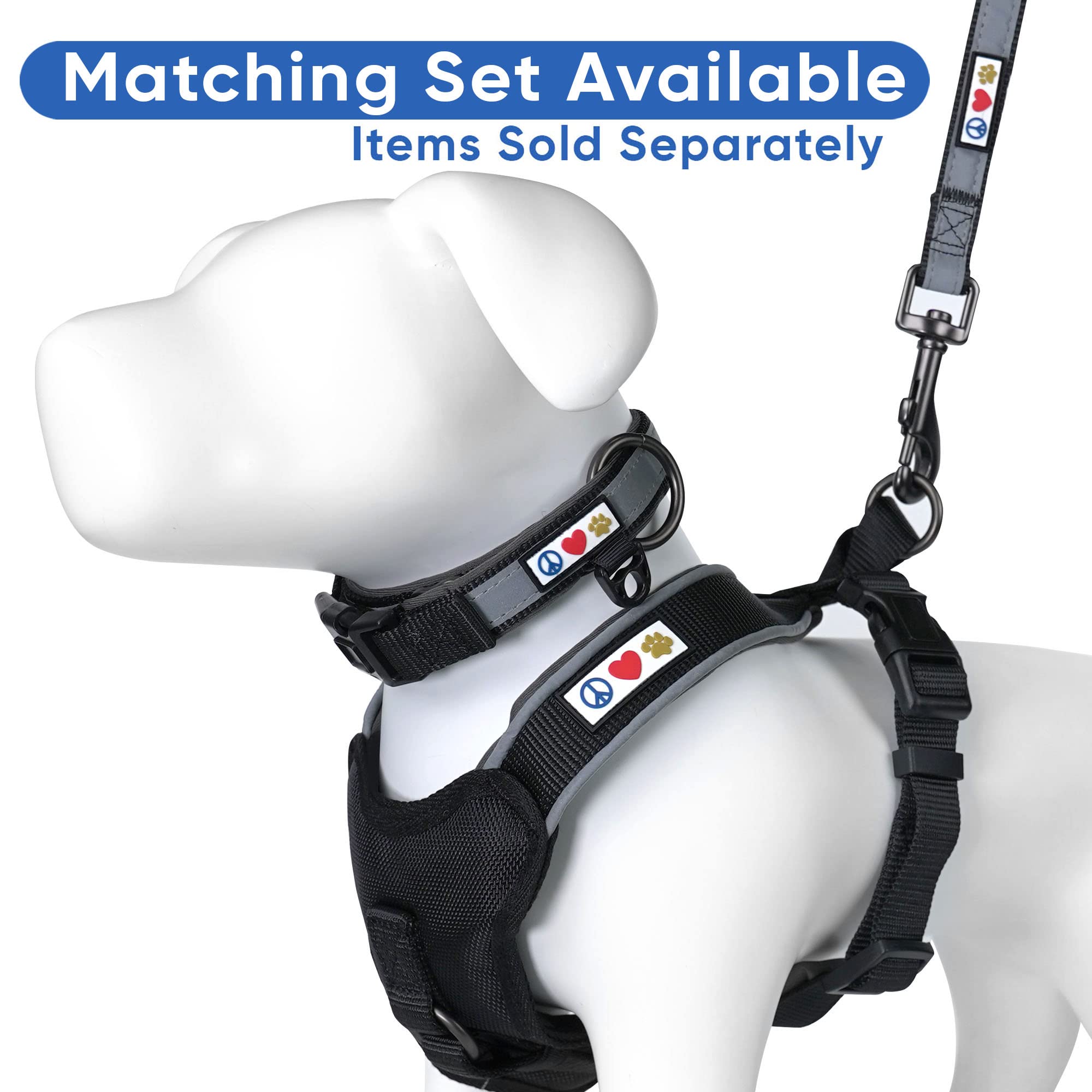 Harnais Pawtitas compatible avec laisse et collier assortis pour un ensemble harmonieux.