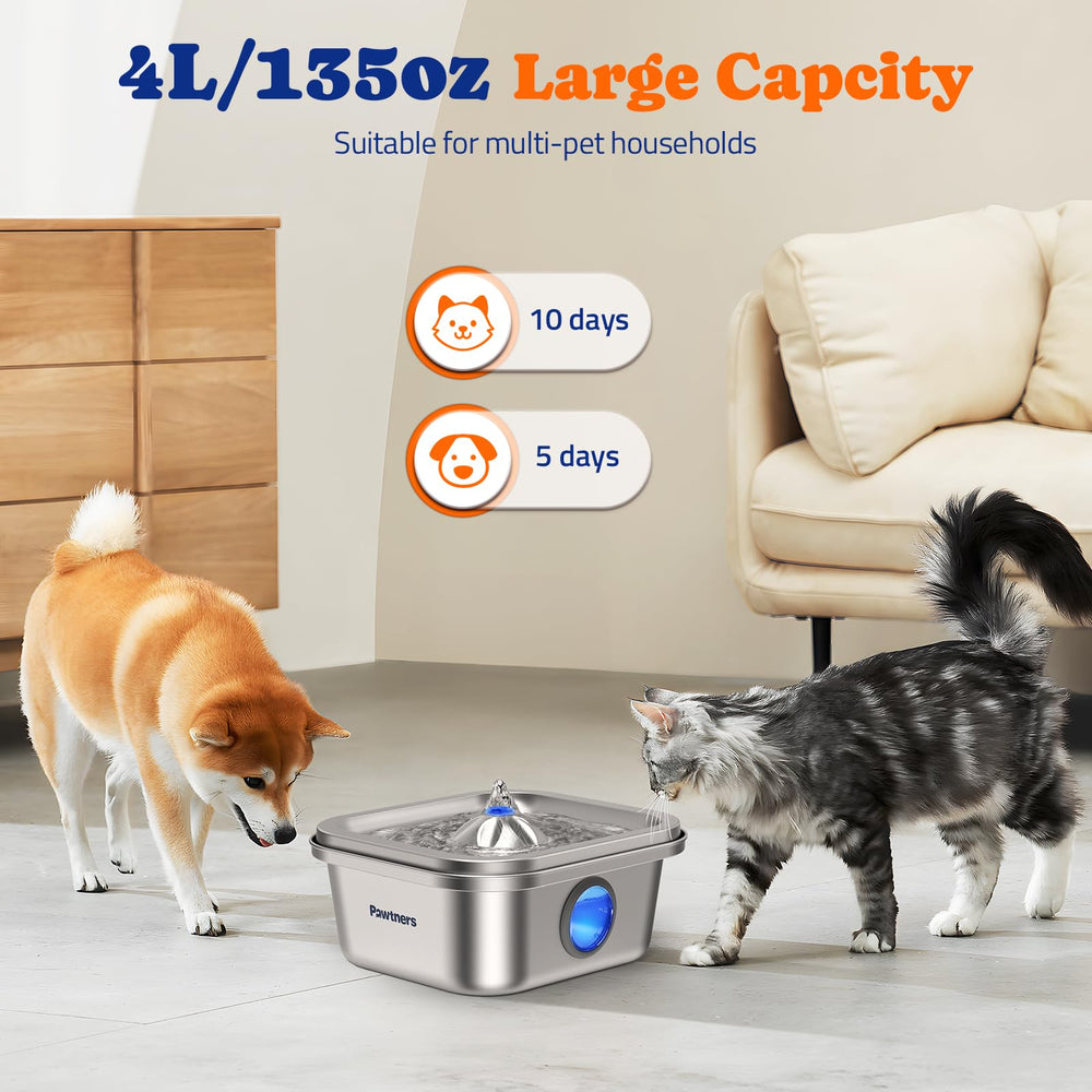 Filtration quadruple de Pawtners atténue les odeurs et retient les particules.