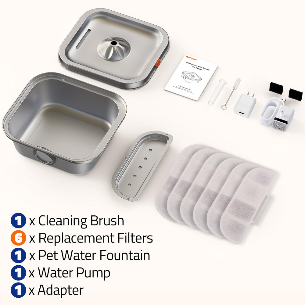Pawtners utilisation quotidienne – fontaine adaptée à l'intérieur.