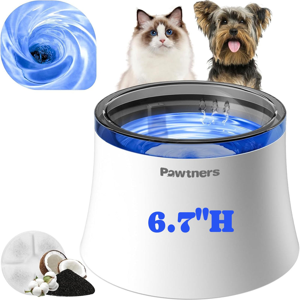 Pawtners fontaine eau chien 1 gallon : espace de boisson large et sans éclaboussures.
