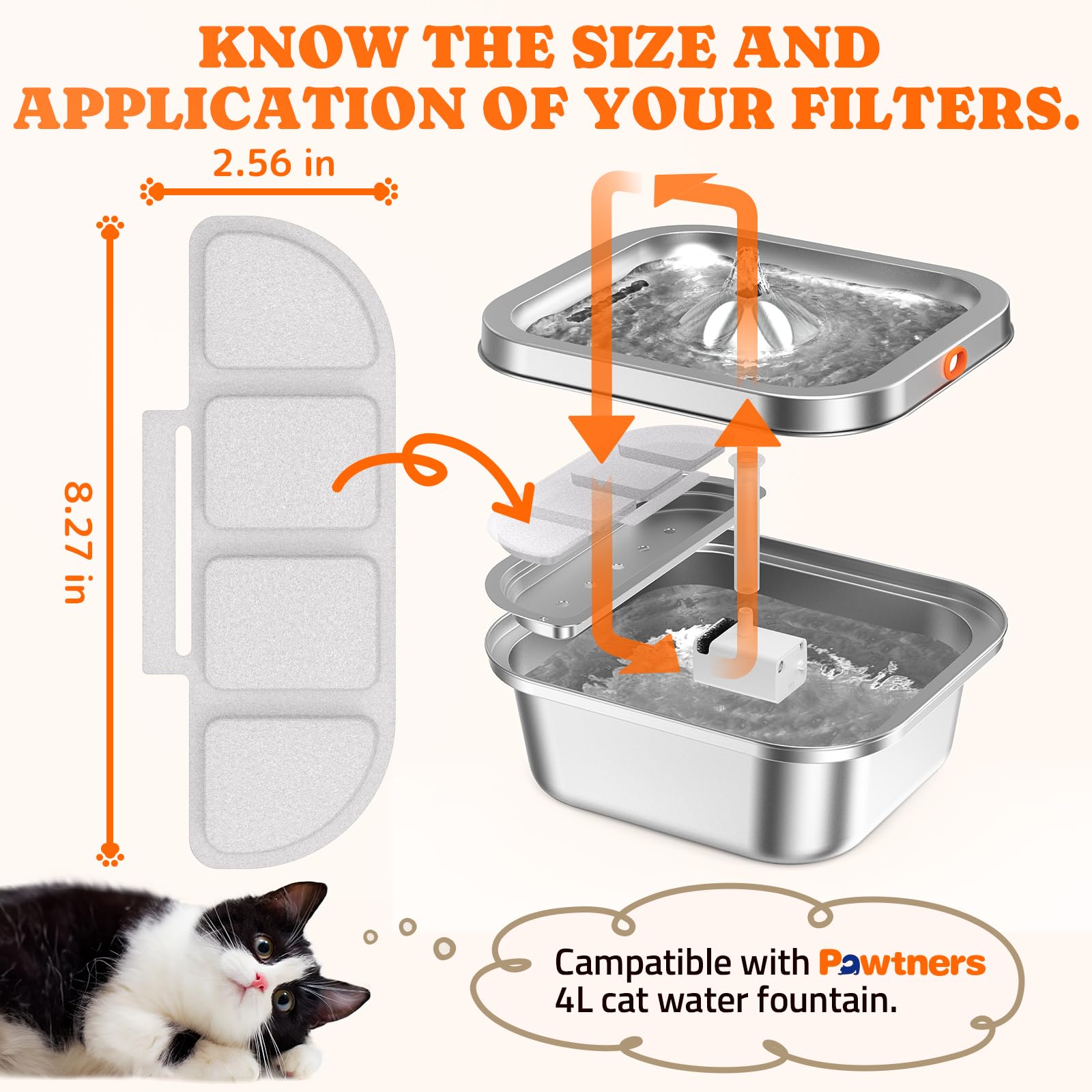Pré-filtre éponge inclus pour une filtration rapide et efficace.