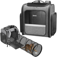 Pawtners sac a dos chat tunnel detachable offre espace jeu